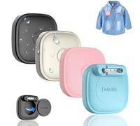 4-Pack Silicone Cases for Tile Mate 2024 with Pin, Waterproof Hidden Holder for Tile Life360 Mate Tracker Case for Child/Elderly/Pets Collar/Shoelaces/Clothes/Backpack (Black+White+Pink+Sky Blue)