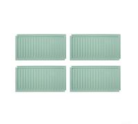 4 Pack Silicone Drying Mat for Kitchen Counter 20.5x10.5cm Quick-Dry Non-Slip Dish Drying Pad with Water-Draining Design Heat Insulation Spliced for SURFACE for Cups Utensils