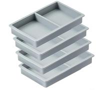 4 Pack Silicone Freeze Dryer Tray Dividers For Harvest For Right Medium Size,Reusable Dishwasher Safe Molds For Separate Food Storage, Green (Gray)