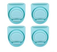 4 Pack Silicone Replacement Gaskets, for Owala Water Bottles, Leak-Proof Sealing Stoppers, for 19oz 24oz 32oz 40oz Stainless Steel, and 25oz Cups, Dishwasher Safe Dark Grey(Blue)
