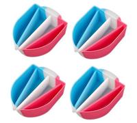 4 Pack Silicone Split Cups, with 4 Channel Dividers, Split Cup for Paint Pouring, Fluid Art Splits Cup, Reusable Pour Painting Supplies for Mold Making Casting Drawing School Projects