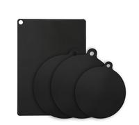 4-Pack Silicone Trivet Mats - Heat Resistant - Non-Slip Induction Hob Protector Cover for Hot Pots/Pans - Multi-Purpose Kitchen Mats for Cooking & Dining - BPA Free, Anti-Scratch Stove Top Protector