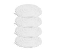 4 Pack Single-use Hairdressing Cotton Strips Mess Reduction | Gentle on Sensitive Skin, for Makeup Artists and At-home Colourists, White Cotton Material