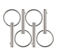 4 Pack Small Quick Release Pin, Diameter 3/16", Usable Length 0.95", Full 316 Stainless Steel, Bimini Top Pin, Marine Hardware