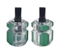 4 Pack Small Screwdriver Set with 2 Slotted and 2 Cross Head Drivers Compact Repair Device Set for Work Made from Chrome Vanadium Steel