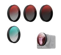 4-Pack Snap-On Filter Set for DJI Osmo Action 6 - CPL/ND8/ND16/ND32, Reduce Glare & Control Light for Travel, Beach, Snow Sports, Waterproof Camera Accessories