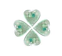 4-pack Snowflake-Shaped Sea Glass Friendship Decor, Heart-Shaped Handmade Glass Ornaments, Keepsakes of Everlasting Friendship, Pendants to Express Affection, Christmas Ornaments (B)