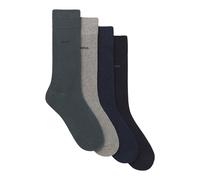 BOSS Bodywear 4 Pack Crew Sock Gift Set, Multi, Men Print