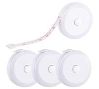 4 Pack Soft Retractable Measuring Tape,60-Inch 150cm,White Double Scale Measurement Tape,for Body Measuring Sewing Tailor Cloth Knitting Home Craft Measurements