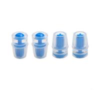 4 Pack Soft Silicone Bite Valve, Replacement Suction Nozzle for Cycling Water Bag, Odorless Mouthpiece for Running Hiking Outdoor Sports(blue)