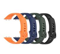 4-Pack Soft Silicone Replacement Band Compatible with Huawei Band 11/Band 11 Pro, Breathable Sport Strap with Secure Buckle (4B)