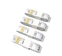 4 Pack Soft Tape Measure Double Scale 120-inch/300cm, Fabric Craft Tape Measure & Medical Body Measurement, Sewing Flexible Vinyl Ruler & Measuring Tape for Body Weight Loss (White120Inch)