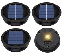 4 Pack Solar Light Replacement Top, Replacement Solar Light Parts for Lantern3.2inch