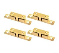 4 Pack Solid Brass Cabinet Door Beads, Adjustable Tension Copper Collision Buckle with Steel Ball for Wardrobe Dressing Table Drawer Latch(XJL-60)