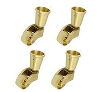 4-Pack Solid Brass Casters Antique-Style Furniture Wheels 0.8 Inch Swivel Rollers Vintage Furniture Casters for Home Decor Easy Mobility for Furniture