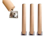 4-Pack Solid Wood Furniture Legs, 50cm Adjustable Tapered Legs for Nightstands, Chairs, Cabinets - Modern Mid-Century Style Replacement Feet