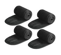 4 Pack Spa Facial Headband Makeup Hair Band Women Skincare Adjustable Microfibre Headband for Washing Face Sports Shower Yoga Bath (Black)
