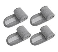 4 Pack Spa Facial Headband Makeup Hair Band Women Skincare Adjustable Microfibre Headband for Washing Face Sports Shower Yoga Bath (Grey)