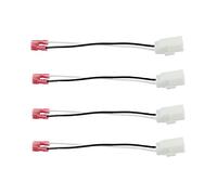 4 Pack Speaker Harness for Jeep Dodge Chrysler Models Front Rear Door Speaker Wiring Harness Adapter 72-6514 - Door Speaker Replacement Speaker Wire Harness
