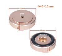 4 Pack Speaker Isolation Feet Pads for Audio Speakers, Amp, CD Player - Alloy Vibration Dampers with Anti-Slip Rubber Rings, 20x8m(4PCS40X10MM)