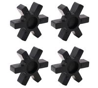 4 Pack Spider Flexible Rubber Insert, Spider Center Inserts, Fits for Lovejoy Martin L-Jaw Coupling, Black (L-90)