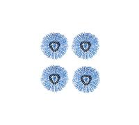 4-Pack Spin Mop Replacement Heads for O-Cedar EasyWring RinseClean 2-Tank System - 100% Microfiber, Blue
