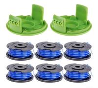 4 Pack Spool 1 65mm for Lawn Trimmers 4 9m Line for Greenworks Equipment (6+2)