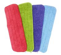 4 Pack Spray Mop Heads Replacement Mop Pads Reveal Mop Cleaning Pad ,Fit for All Spray Mops & Reveal Mops Washable 16.5*5.11 Inches. (Colors)