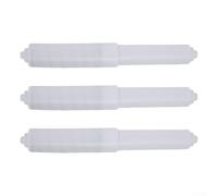 4-Pack Spring-Loaded Toilet Paper Roll Spindle Holder for Bathroom - Adjustable 10.6-16 cm Plastic Core Insert, White, Compatible with Standa