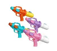 4 Pack Squirt Water Toy Gun Super Blaster Soaker Long Range High Capacity Swimming Pool Beach Outdoor Fighting Toy for Summer Outdoor Swimming Pool Beach Sand Water Fighting Fun