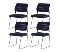 4 Pack Stacking Chairs Office Chairs Set with Sled Base, Desk Chair, Modern Reception Chair for Kitchen, Waiting Room, Break Room, Training