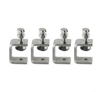 4 Pack Stainless Steel C-Clamps Heavy Duty M8 Thread Clamp Range 16-25mm for Desk Mounting, Drawer or Cabinet Fixing, Welding, Assem(4pcs)