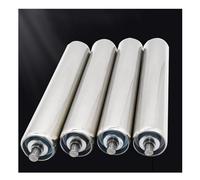 4 Pack Stainless Steel Conveyor Rollers 6"-24" Powerless Replacement Wheels for Assembly Line & Woodworking Stands (Silver 50mm x 700mm)
