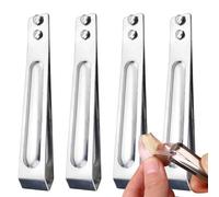 4 Pack Stainless Steel Garlic Peeler, Fish Bone Tweezers, Fish Bone Pliers, Stainless,Effortlessly Peel Garlic, Say Goodbye to Garlic Smell Essential Garlic Tool