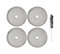 4 Pack Stainless Steel Replacement Cafetiere Filter Mesh Screen, 4 Inch Reusable Coffee Filter, French Press Filters Replacement, for Most French Press Coffee and Tea Makers