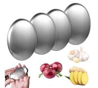 4 Pack Stainless Steel Soap,Steel Soap Bar, Metal Soap Bar,Bar Odor Remover Metal Odor Absorber Soap Eliminating Smell Like Onion Fish Garlic From Hands And Skin Kitchen Gadgetskitchen Soap