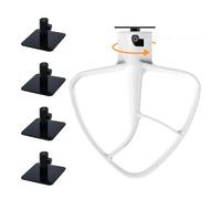 4 Pack Stand Mixer Attachment Holders, Food Mixer Accessories Hooks Compatible with Kitchenaid All Stand Mixer Attachment for Storing Flex Edge Beater, Egg Stirrer, Dough Hook, More Accessories