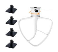 4 Pack Stand Mixer Attachment Holders, Food Mixer Accessories Hooks Compatible with Kitchenaid All Stand Mixer Attachment for Storing Flex Edge Beater, Egg Stirrer, Dough Hook, More Accessories