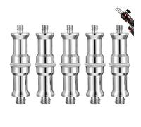 4 Pack Standard 1/4 to 3/8 Inch Metal Male Converter Threaded Screw Adapter Spigot Stud for Tripod, Flash Holder, Studio Light Stand, Ball Head, Hotshoe Coldshoe Adapter, Wireless Flash Receiver