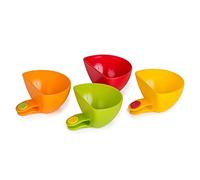 [4 Pack] Starworld Plate Clip-on Holder, Assorted Dip Clip Container Dish for Tomato Sauce, Salt Vinegar Sugar Flavor Spices Bowl/Random Colour
