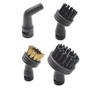 4 Pack Steam Cleaner Nozzle Brush Set for Kitfort KT-1000-03, Versatile Attachments for Hard to Reach Spots, Manual Cleaning Tool Kit for Home Floors and Corners