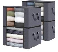 4 Pack Storage Bags with Handles, Clothing Protection For Bedding, Quilts, And Various Other Needs For Closet and Moving