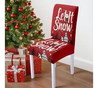 4-Pack Stretch Dining Chair Covers Red Stretch Dining Chair Cover,Soft Spandex Washable Seat Covers,Removable Slipcovers,Protector Cover Seat For Hotel,Dining Room,Ceremony