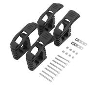 4 Pack Strong Rubber Shovel Clamps Secure Tool Mounting for Wilderness Expeditions Backpacking Backpacking Vehicle Storage Rubber Handle Grip