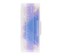 4 Pack Students Math Geometry Ruler Set Clear for Triangle Ruler Straight Rulers Protractor Jelly Color for Primary Scho Math Geometry Student School Office Stationary Exam Tool Jelly Color