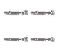 4 Pack Stylish Architectural Slide Door Bolts 150x35mm in Satin Nickel Finish - Door Bolt Lock