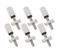 4-Pack Surfboard Fin Screws 316 Stainless Steel With Silicone Gasket For FCS Longboard -SUP Paddleboard Tail Flat Straight Braces 30Mm(6pcs)