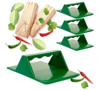 4 Pack Tamales Masa Spreaders w/Easy Grip Ergonomic Handle for Faster Better and Easier Results by Mindful Design | New and Improved (Green)