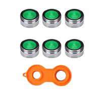 4 Pack Tap Aerator Water Saver Tap Filter Nozzle Faucet Aerator Replacement Parts for Kitchen Sink Bathroom Restaurant Public Internal Thread M22 Disassembly Tools