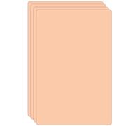 4 Pack Tattoo Practice Skin, A4 Size Thick Yellow Silicone Sheets for Beginners, Reusable Fake Skin for Tattoo Machine Needle Training, Professional Tattoo Supplies